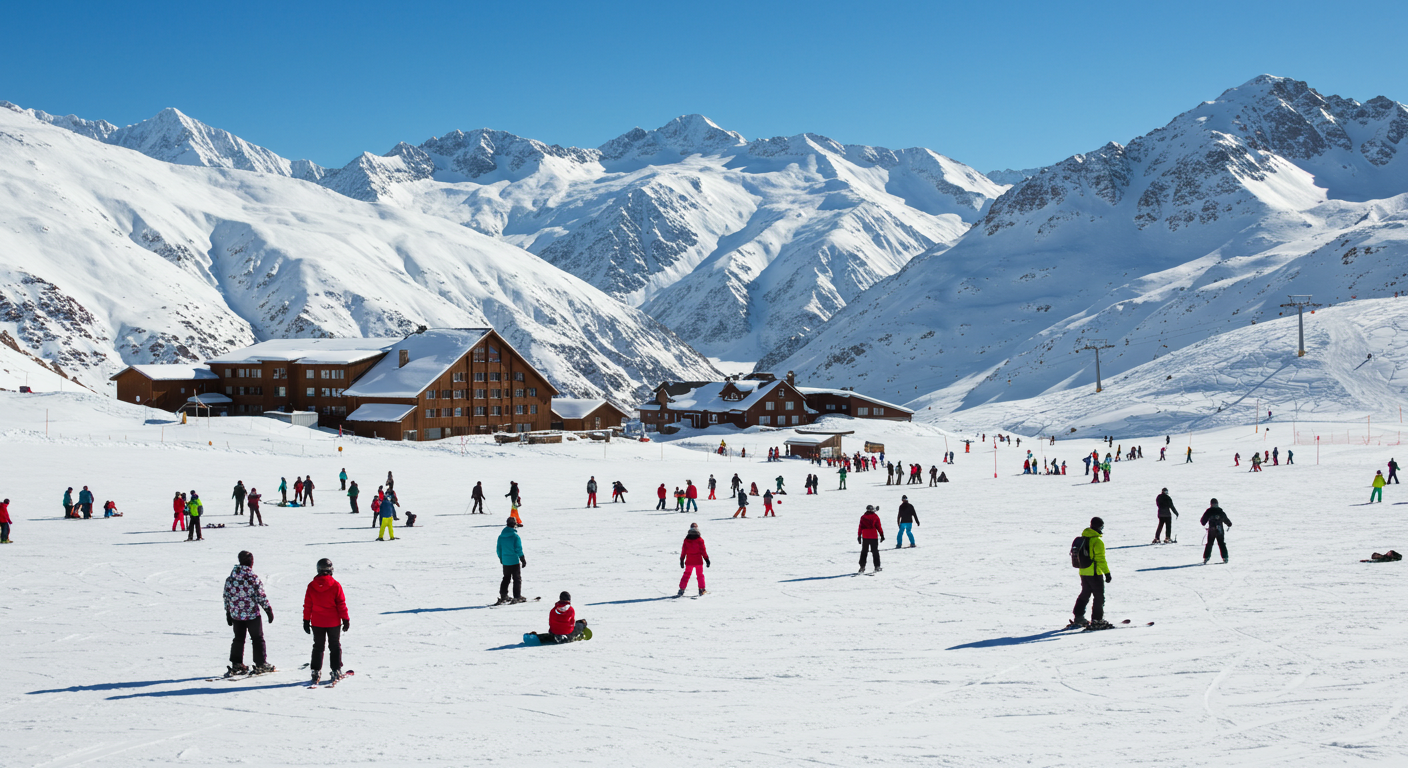 Diversão e adrenalina nos pacotes de inverno do Chile, com paisagens nevadas e muita aventura