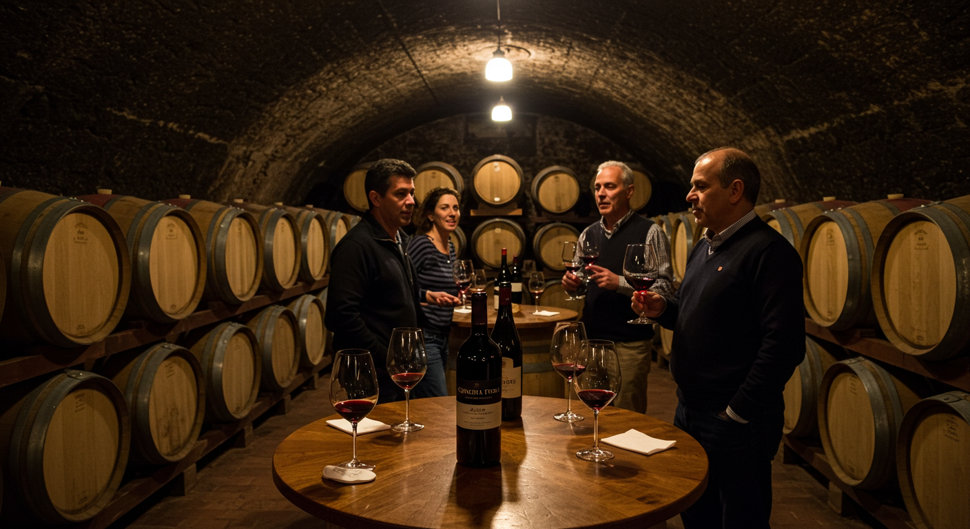 Tour exclusivo pela linha Marqués da Concha y Toro, com degustação em adega premium