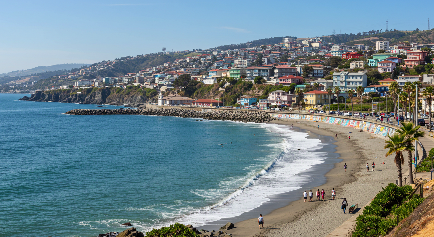 A união perfeita entre mar e cultura: Viña del Mar e Valparaíso encantam com beleza e história